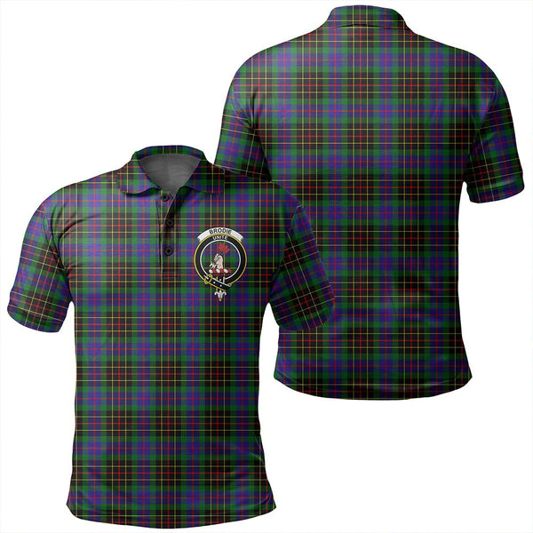 Brodie Hunting Modern Tartan Classic Crest Polo Shirt