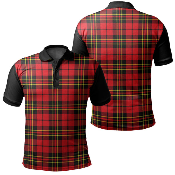 Brodie Modern Tartan Classic Polo Shirt Black Neck 1 Style