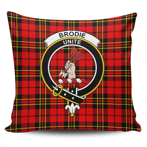 Brodie Modern Tartan Classic Crest Pillow Cover