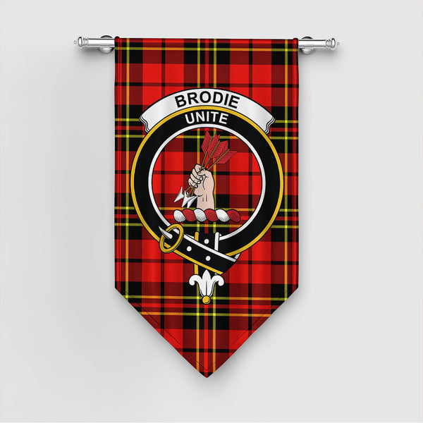 Brodie Modern Tartan Classic Crest Gonfalon