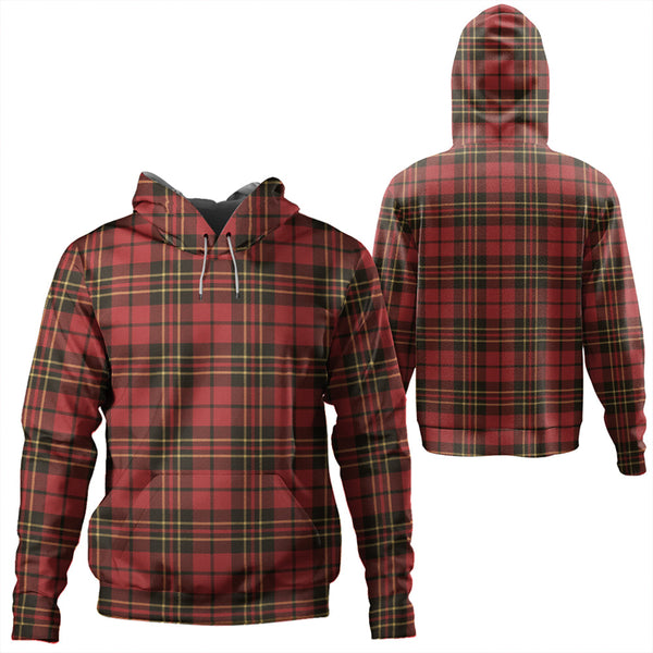 Brodie Red Weathered Tartan Classic Hoodie