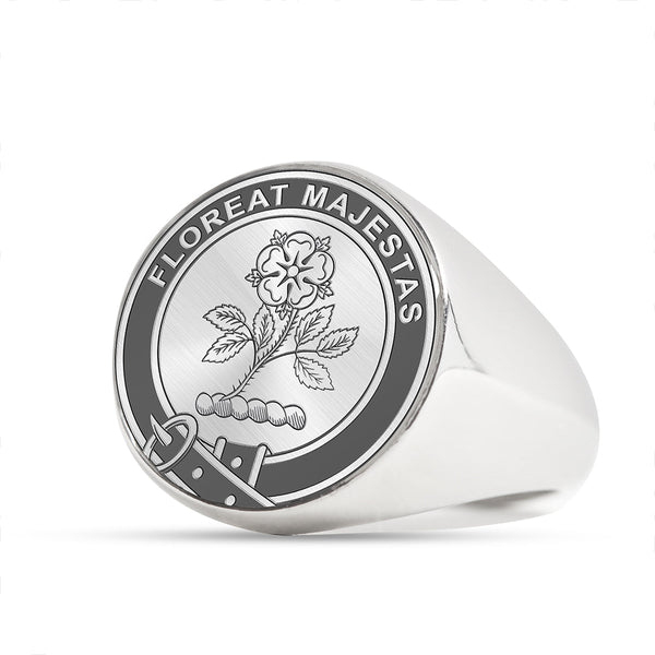 Broun Clan Badge Engraved Signet Ring