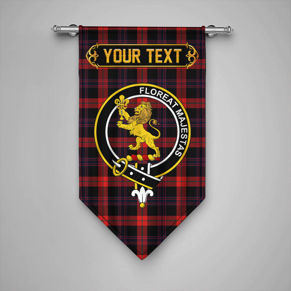 Brown (Broun) Modern Clan Badge Tartan Gonfalon Personalize