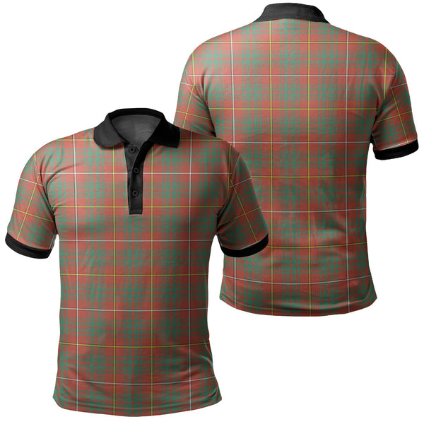 Bruce Ancient Tartan Classic Polo Shirt Black Neck 2 Style