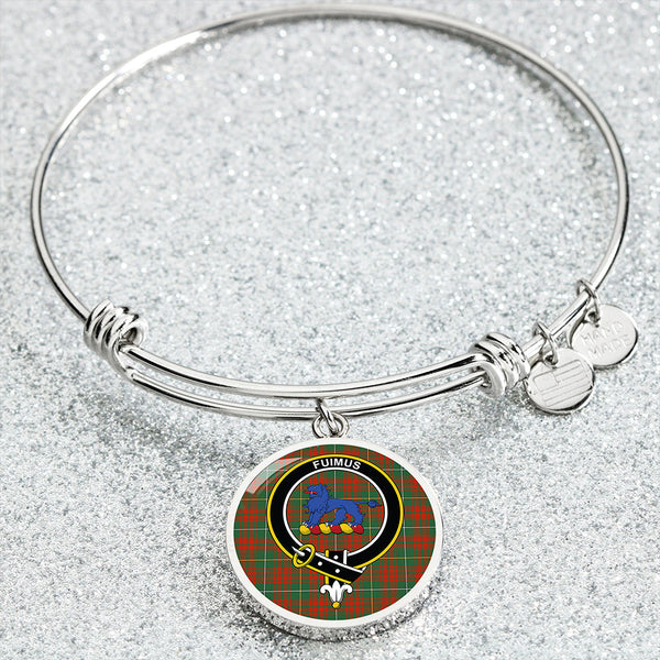 Bruce Hunting Ancient Clan Badge Tartan Classic Circle Bangle