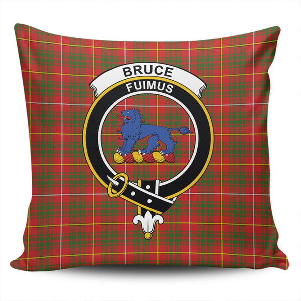 Bruce Modern Tartan Classic Crest Pillow Cover