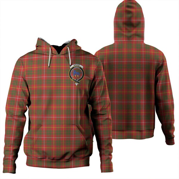 Bruce Modern Tartan Classic Crest Hoodie