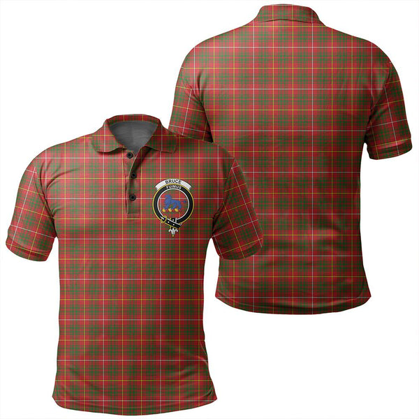 Bruce Modern Tartan Classic Crest Polo Shirt