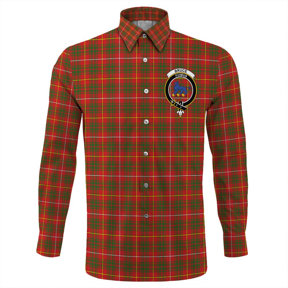 Bruce Modern Tartan Classic Crest Long Sleeve Button Shirt