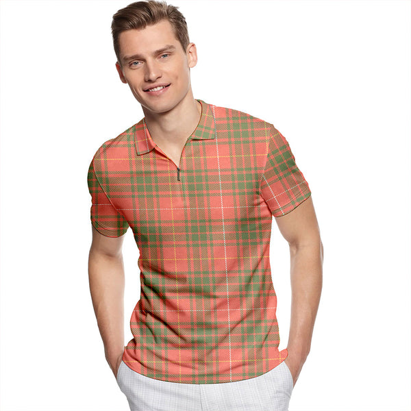 Bruce Special #2 Ancient Tartan Classic Lapel Zip Short Sleeve Polo