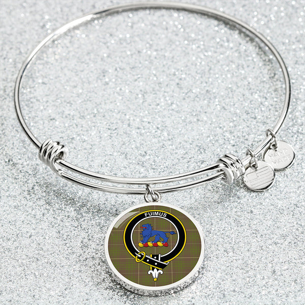 Bruce Special #2 Modern Clan Badge Tartan Classic Circle Bangle