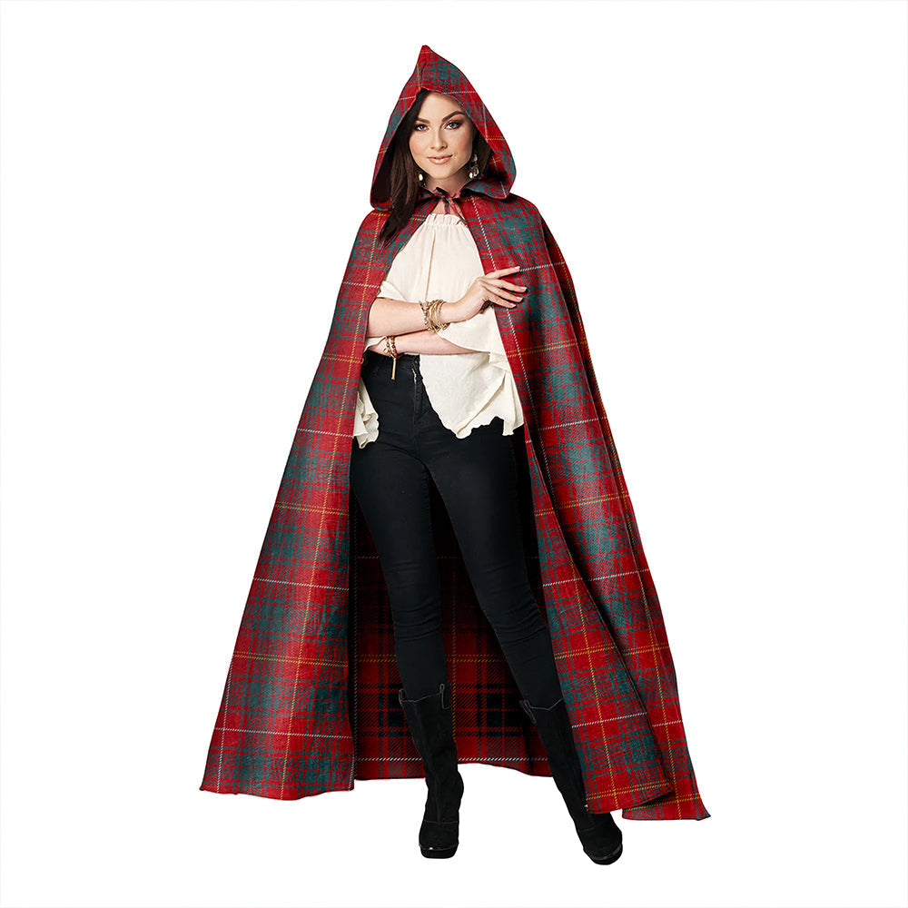 Bruce Weathered Clan Badge Tartan Hooded Cloak