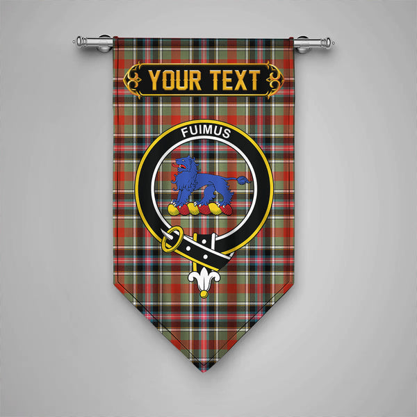 Bruce of Kinnaird Ancient Clan Badge Tartan Gonfalon Personalize