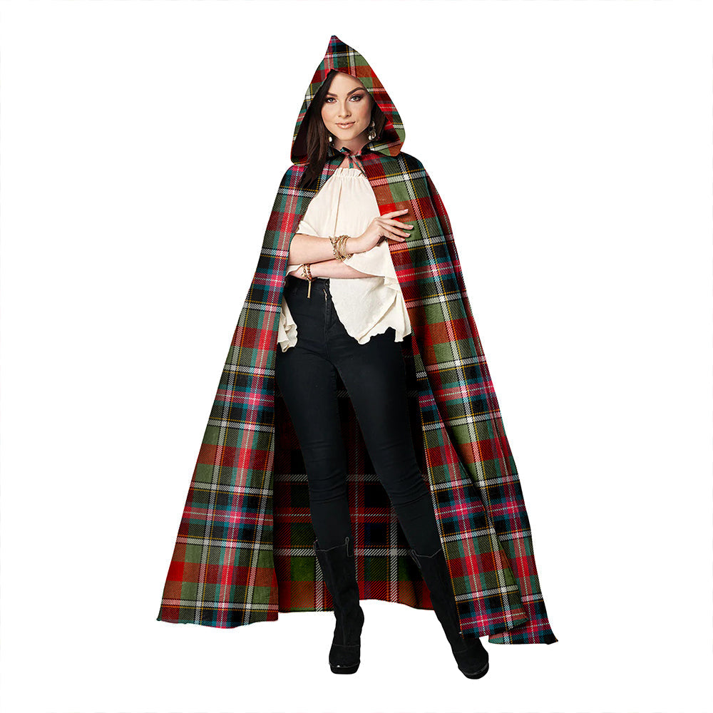 Bruce of Kinnaird Ancient Clan Badge Tartan Hooded Cloak