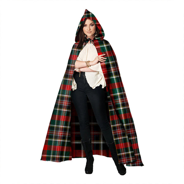 Bruce of Kinnaird Modern Clan Badge Tartan Hooded Cloak