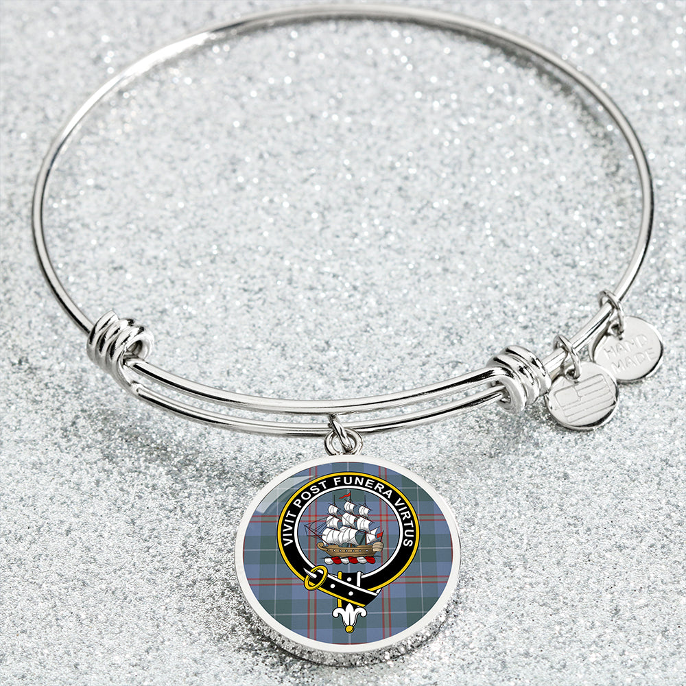 Bryson 1988 Weathered Clan Badge Tartan Classic Circle Bangle