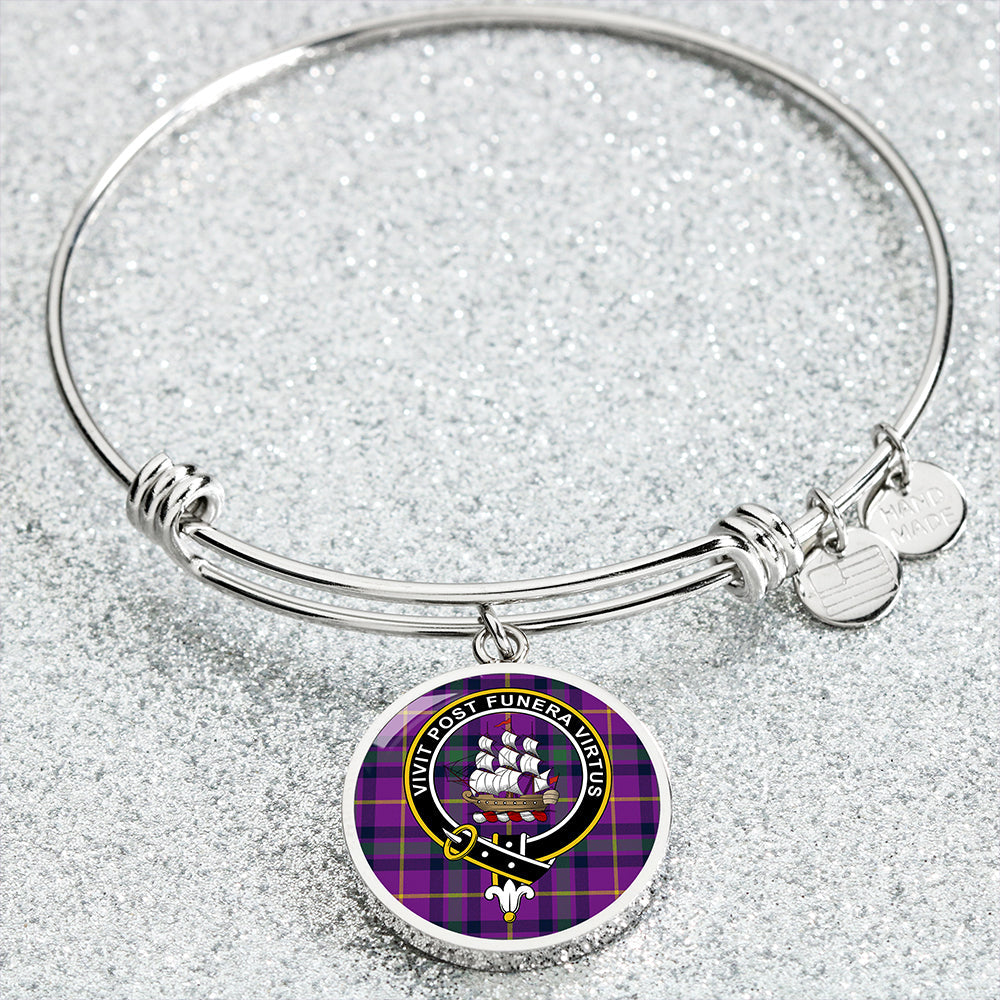 Bryson 2000 Modern Clan Badge Tartan Classic Circle Bangle