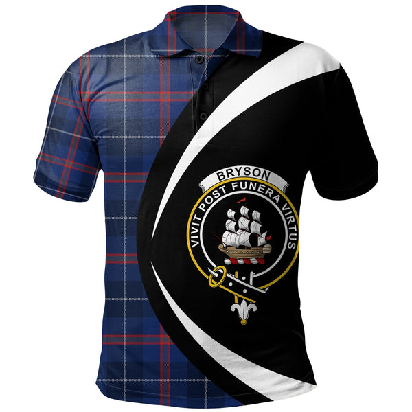 Bryson Modern Clan Badge Tartan Polo Shirt Circle Style Personalized