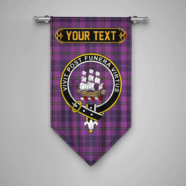 Bryson Weathered Clan Badge Tartan Gonfalon Personalize