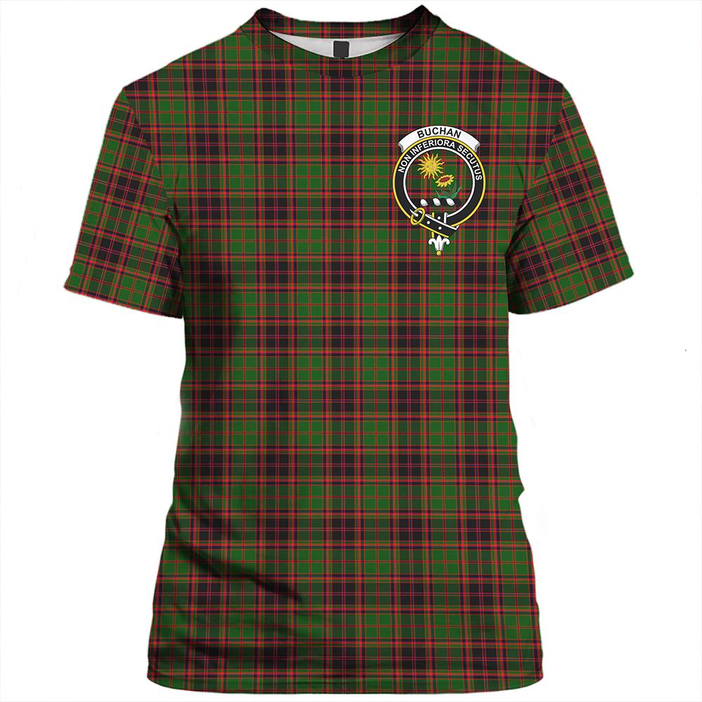 Buchanan Old Set Weathered Tartan Classic Crest T-Shirt