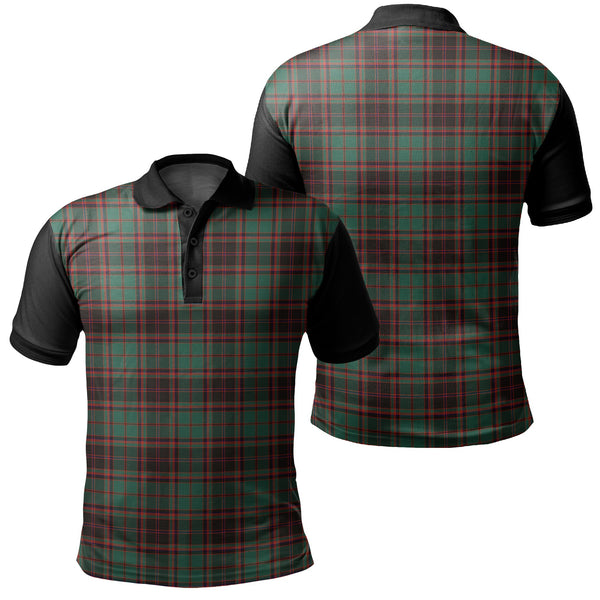 Buchan Ancient Tartan Classic Polo Shirt Black Neck 1 Style