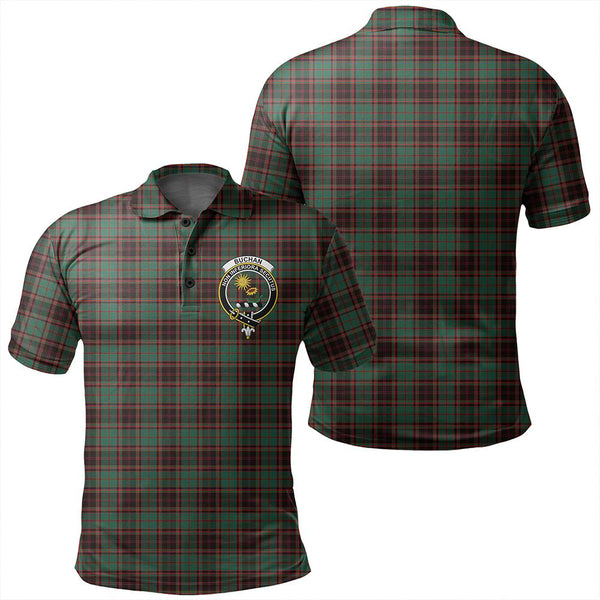 Buchan Ancient Tartan Classic Crest Polo Shirt