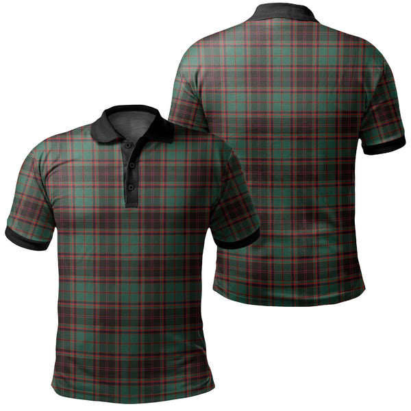 Buchan Ancient Tartan Classic Polo Shirt Black Neck 2 Style