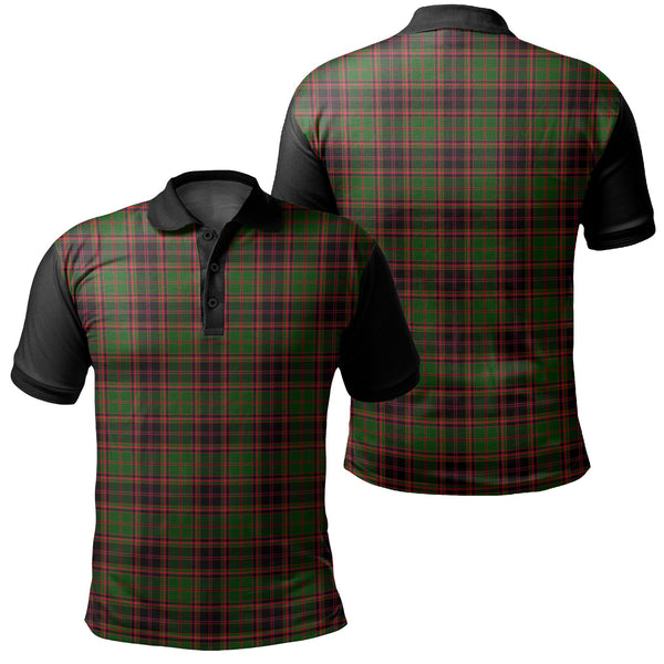 Buchan Modern Tartan Classic Polo Shirt Black Neck 1 Style