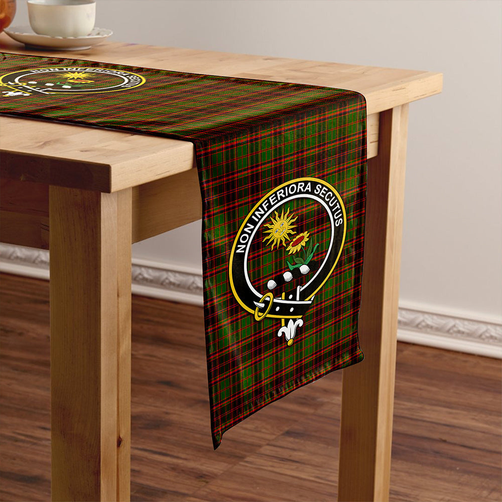 Buchan Modern Clan Badge Tartan Table Runner