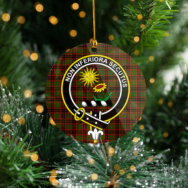 Buchan Modern Clan Badge Tartan Plastic Christmas Ornaments