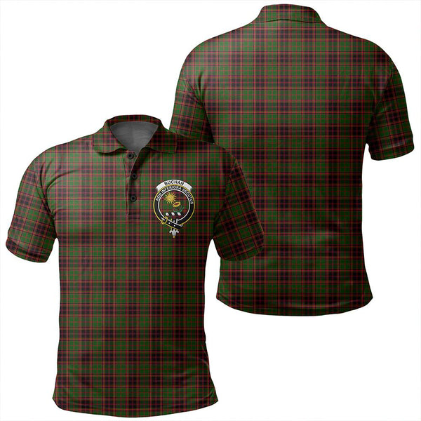 Buchan Modern Tartan Classic Crest Polo Shirt