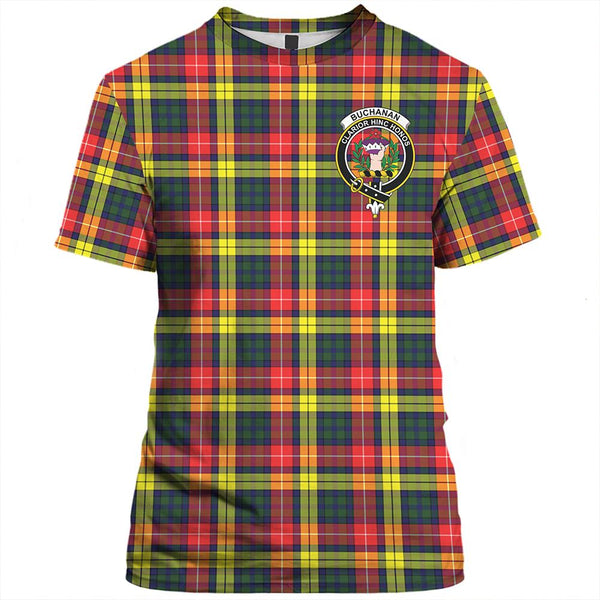 Buchanan Ancient Tartan Classic Crest T-Shirt