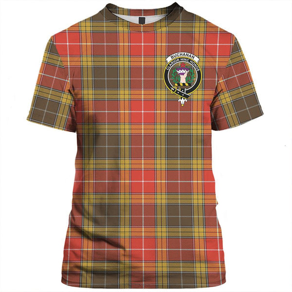 Buchanan Modern Tartan Classic Crest T-Shirt