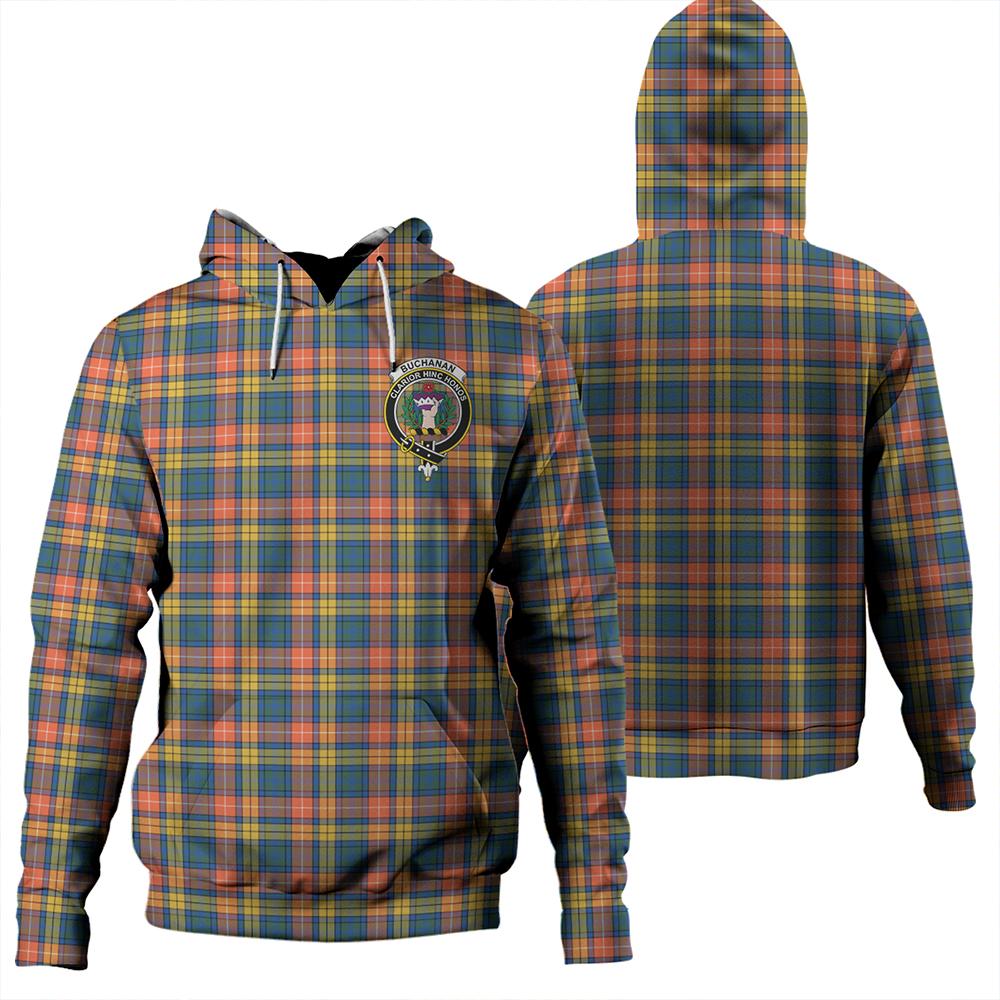 Buchanan Ancient Tartan Classic Crest Hoodie