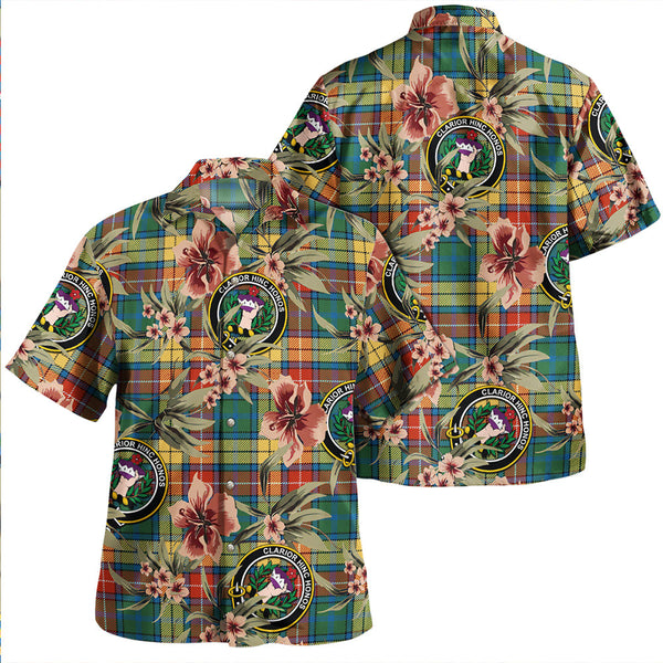 Buchanan Ancient Clan Badge Tartan Aloha Hawaiian Shirt Tropical Old Style