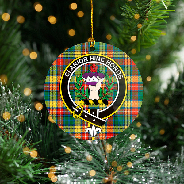 Buchanan Ancient Clan Badge Tartan Plastic Christmas Ornaments