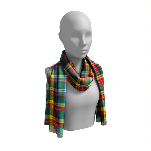 Buchanan Ancient Tartan Classic Silk Habotai Long Scarf