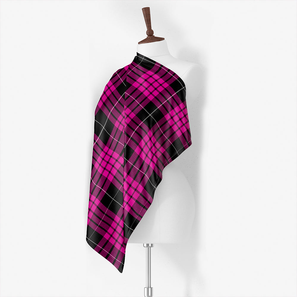 Buchanan Cerise #2 Special Modern Tartan Classic Silk Habotai Square Scarf