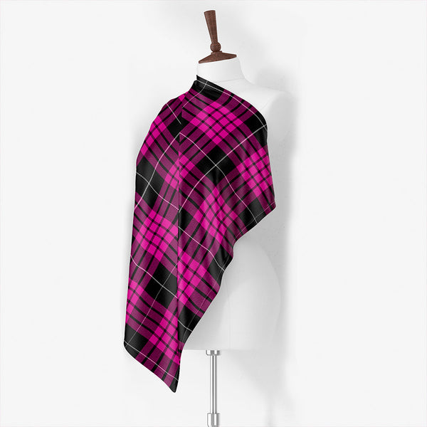 Buchanan Cerise #2 Special Modern Tartan Classic Silk Habotai Square Scarf