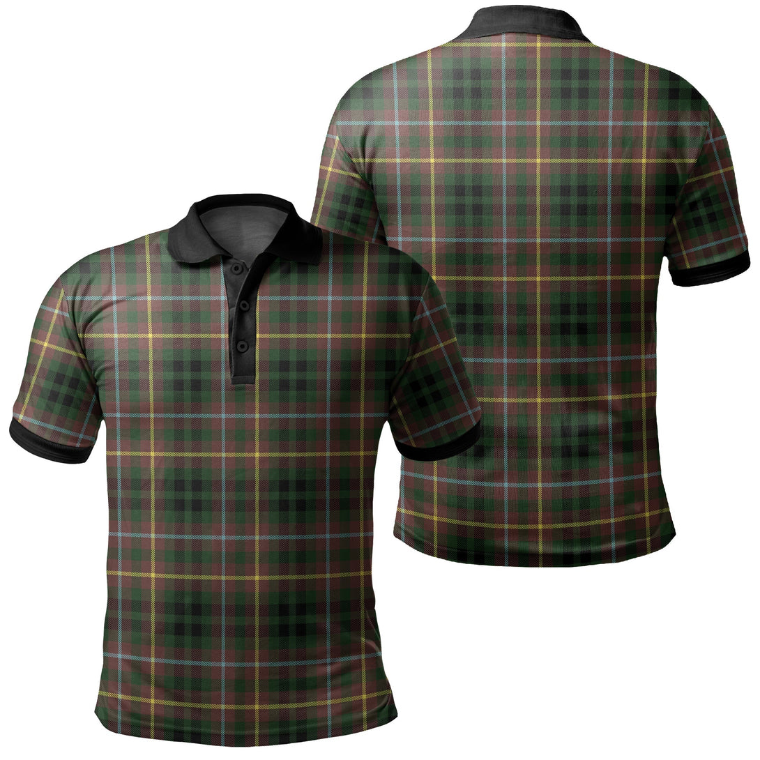 Buchanan Hunting Tartan Classic Polo Shirt Black Neck 2 Style