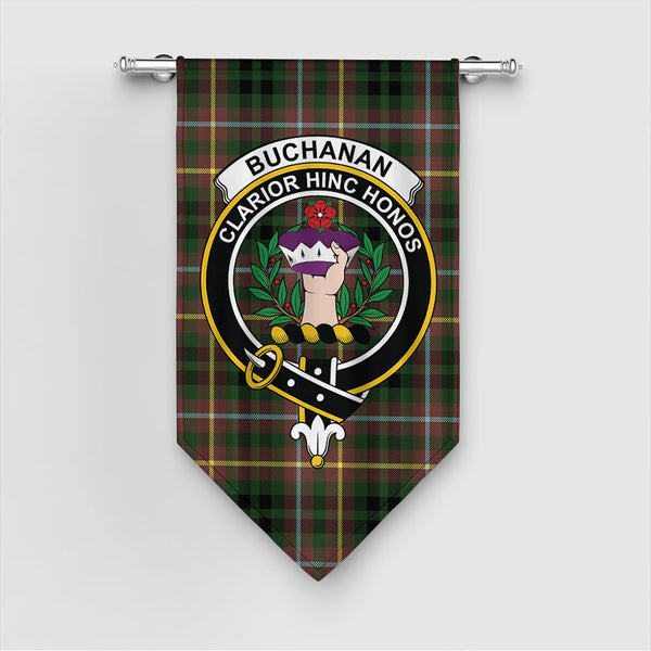 Buchanan Hunting Tartan Classic Crest Gonfalon