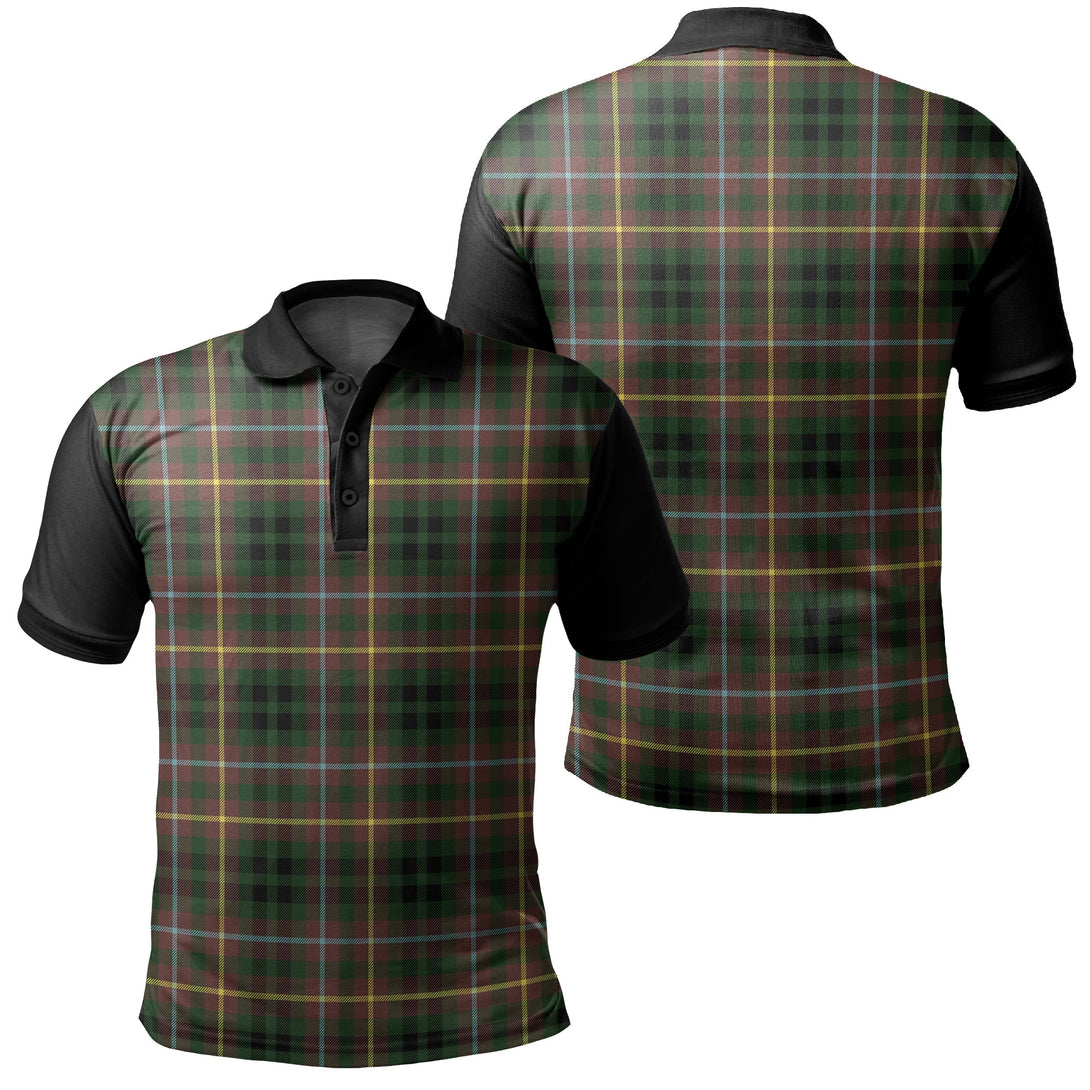 Buchanan Hunting Tartan Classic Polo Shirt Black Neck 1 Style