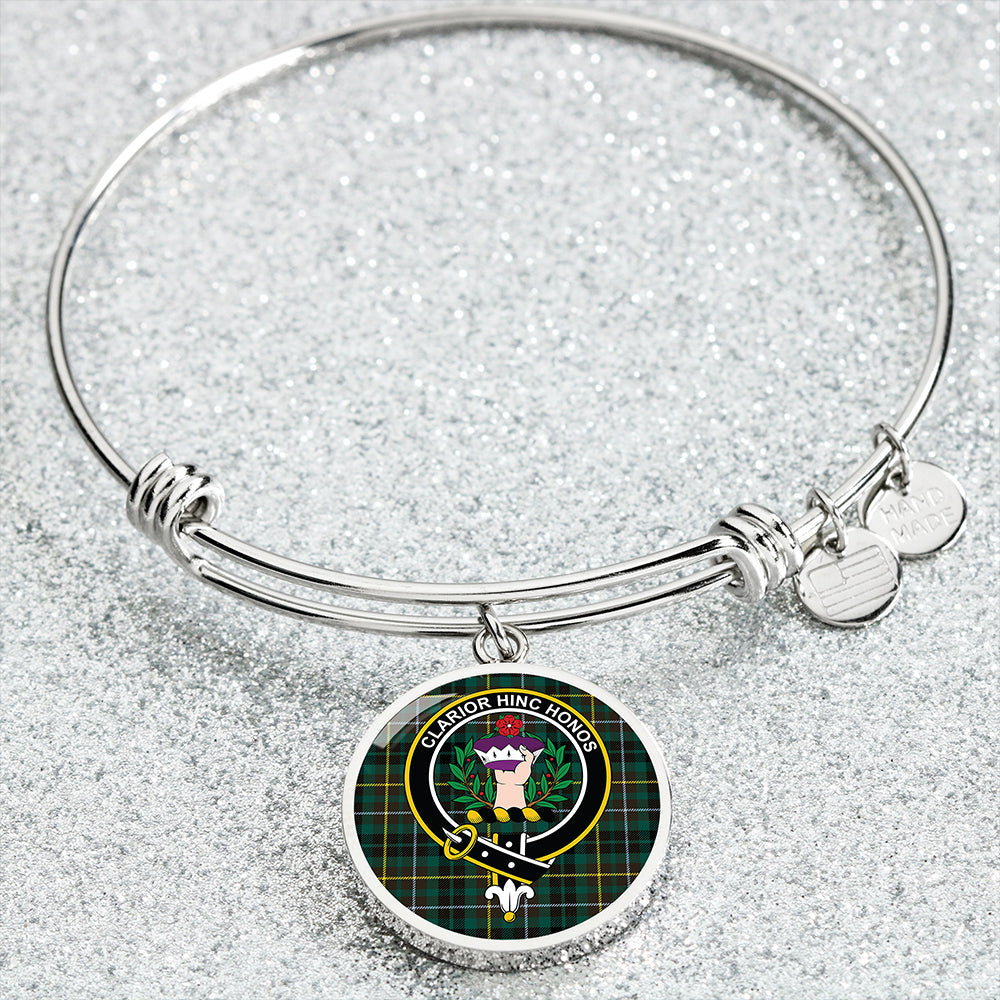 Buchanan Hunting Modern Clan Badge Tartan Classic Circle Bangle