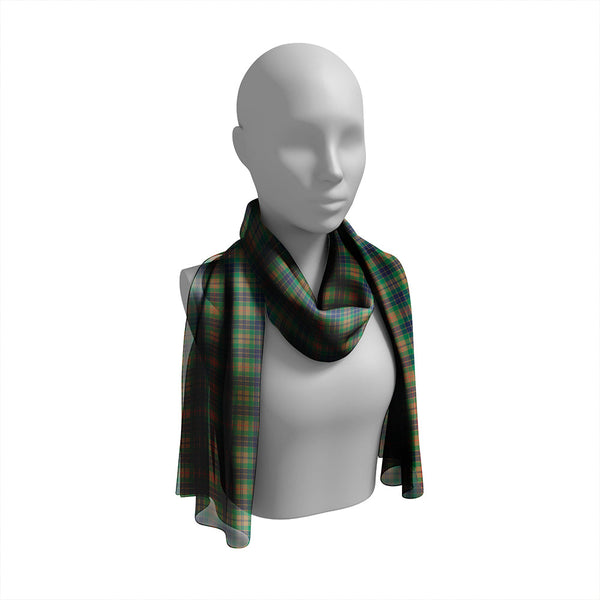 Buchanan Hunting #1 Modern Tartan Classic Silk Habotai Long Scarf