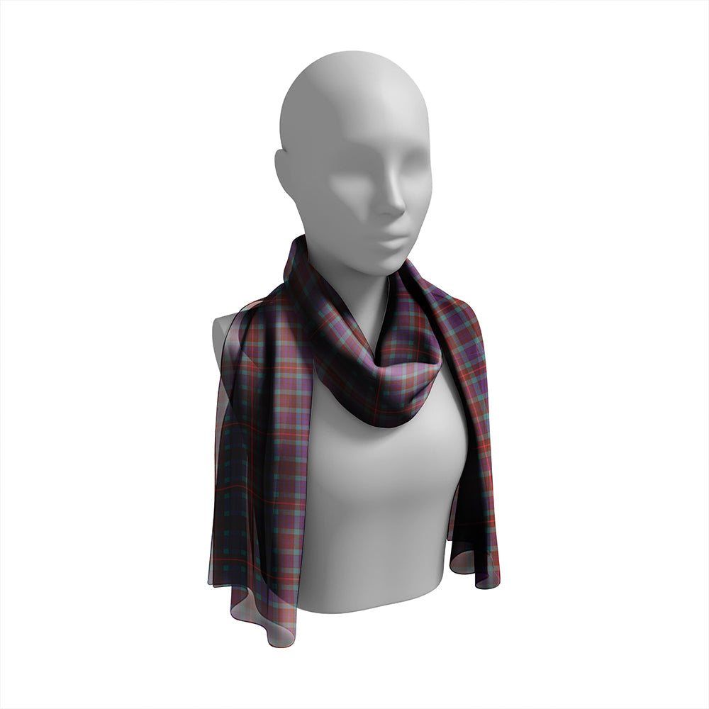 Buchanan Hunting #1 Weathered Tartan Classic Silk Habotai Long Scarf