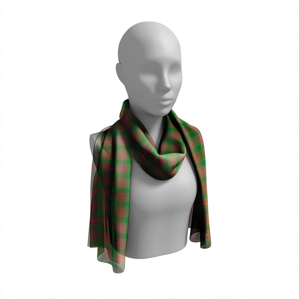 Buchanan Hunting #2 Ancient Tartan Classic Silk Habotai Long Scarf