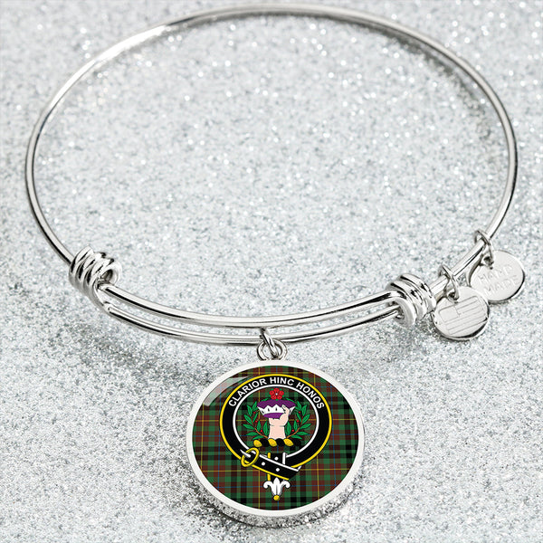 Buchanan Hunting #3 Modern Clan Badge Tartan Classic Circle Bangle