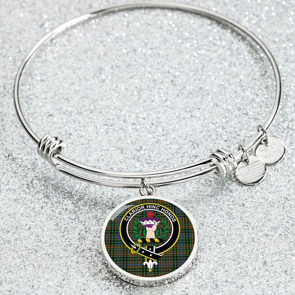 Buchanan Hunting #4 Modern Clan Badge Tartan Classic Circle Bangle