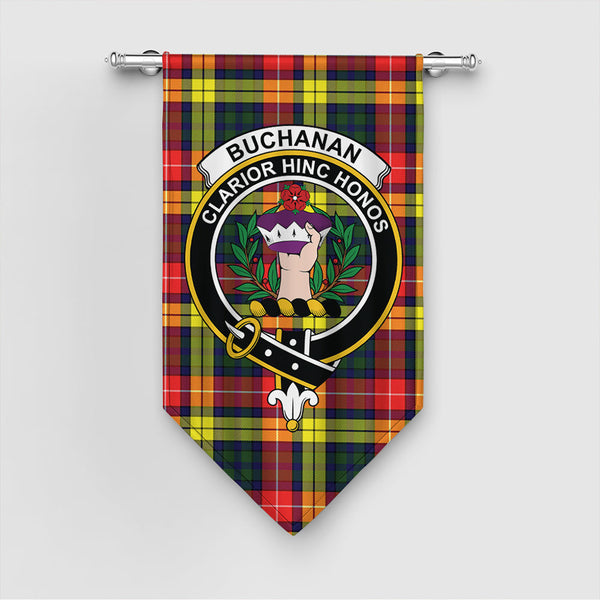 Buchanan Modern Tartan Classic Crest Gonfalon