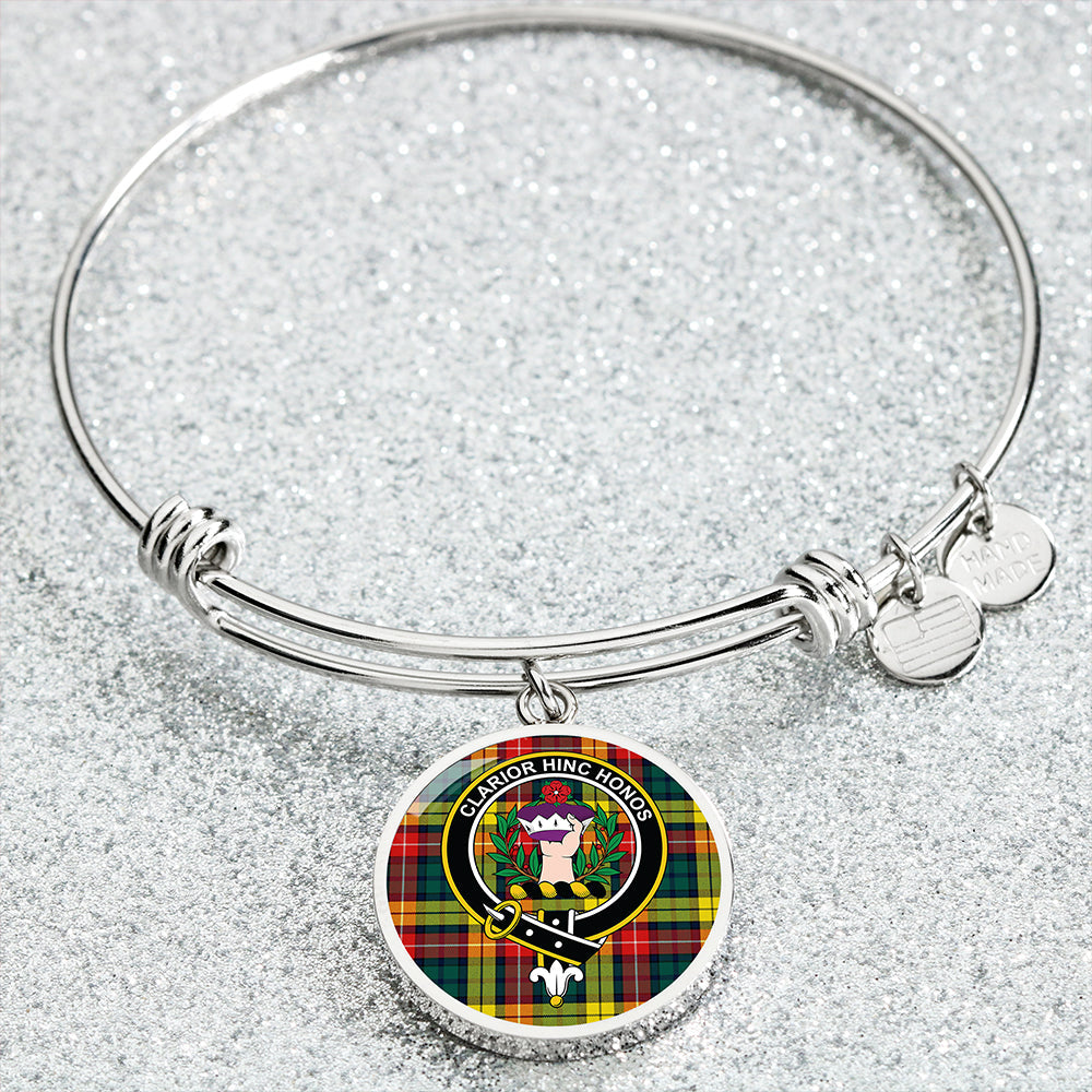 Buchanan Modern Clan Badge Tartan Classic Circle Bangle